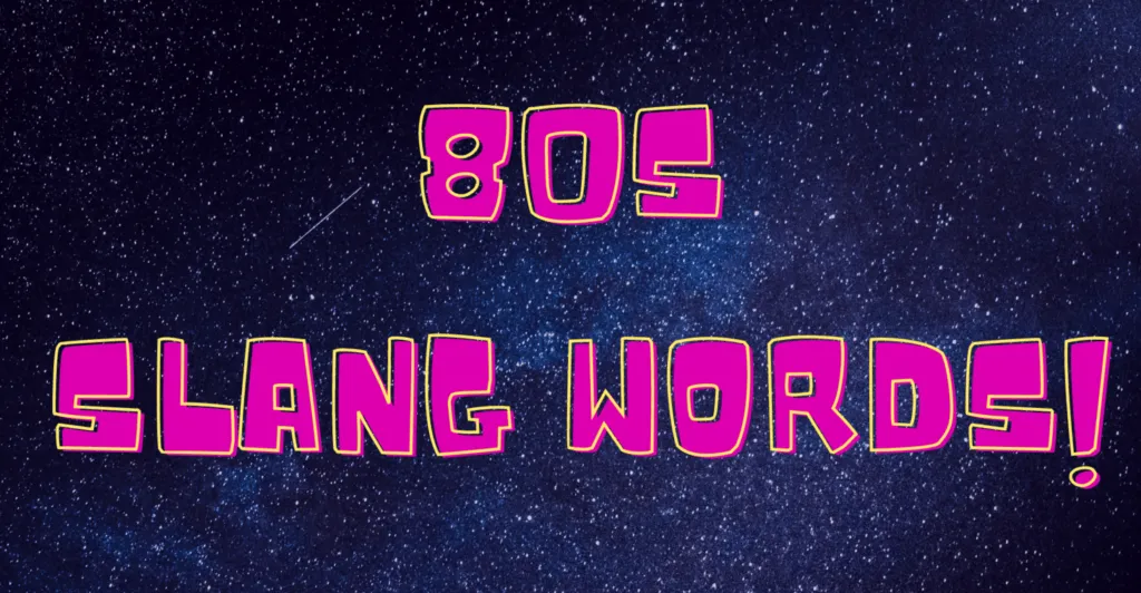 80s slang words
