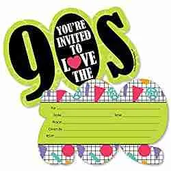 90s invitation