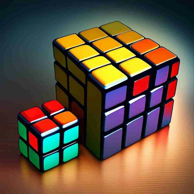 Rubik cube of the 80s