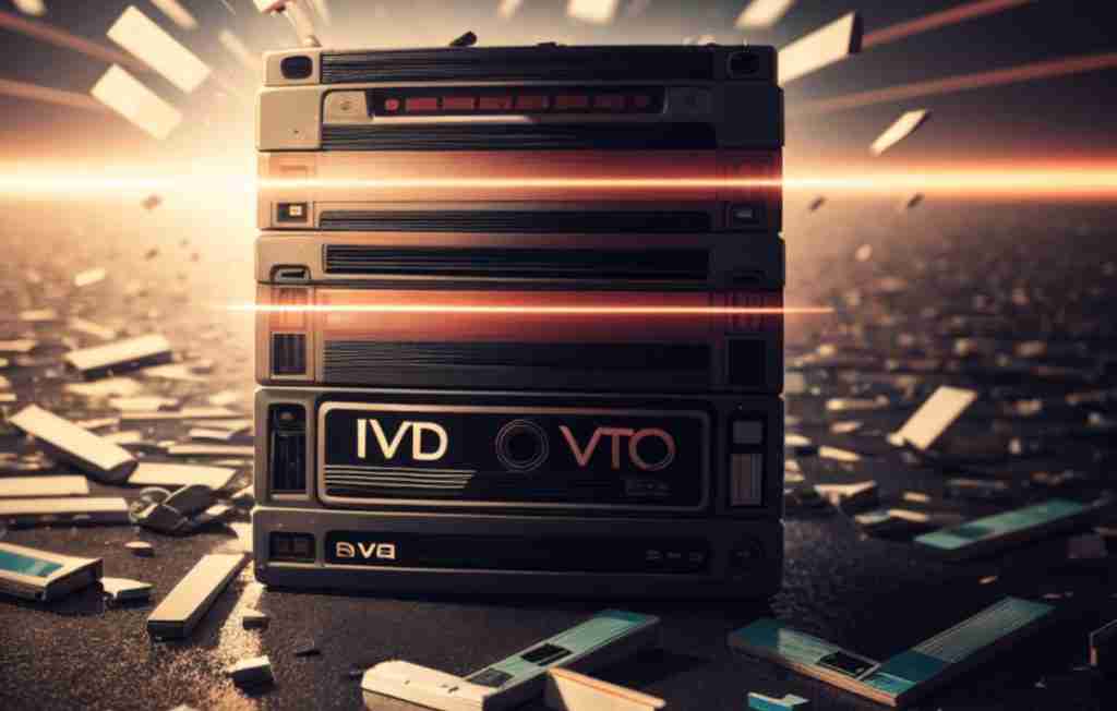vhs tapes falling
