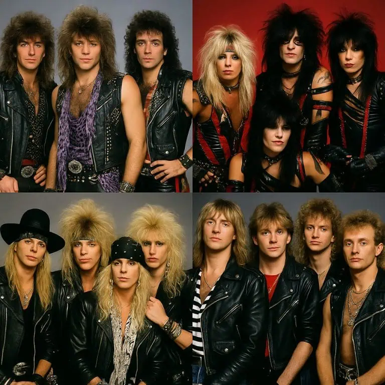 Hair bands of the 80s