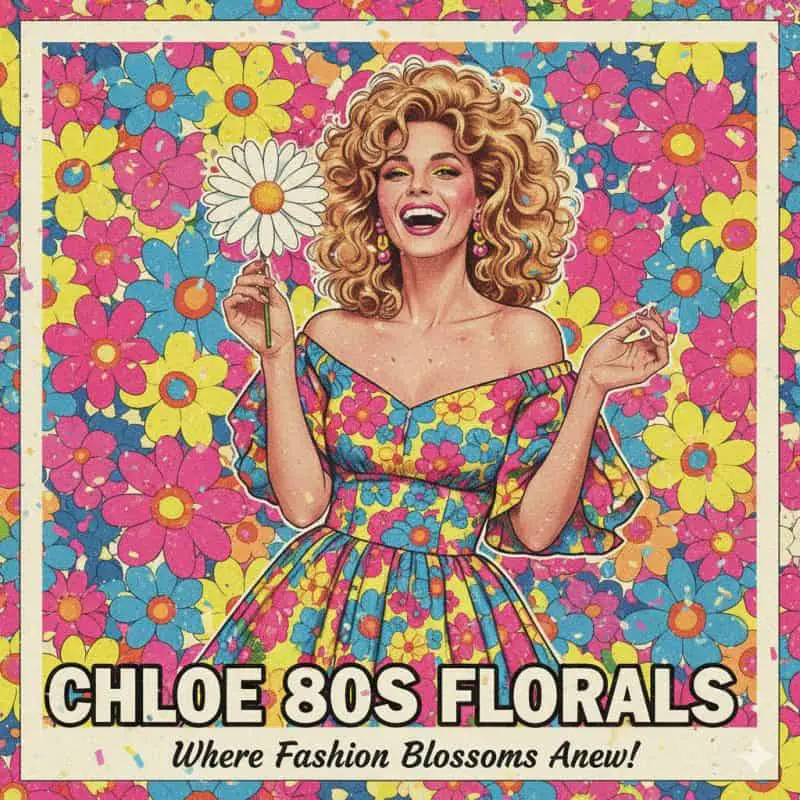 Chloe 80s florals.