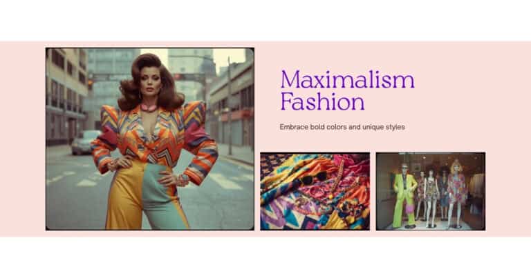 80s maximalism fashion trend bold colorful power suit and big hair