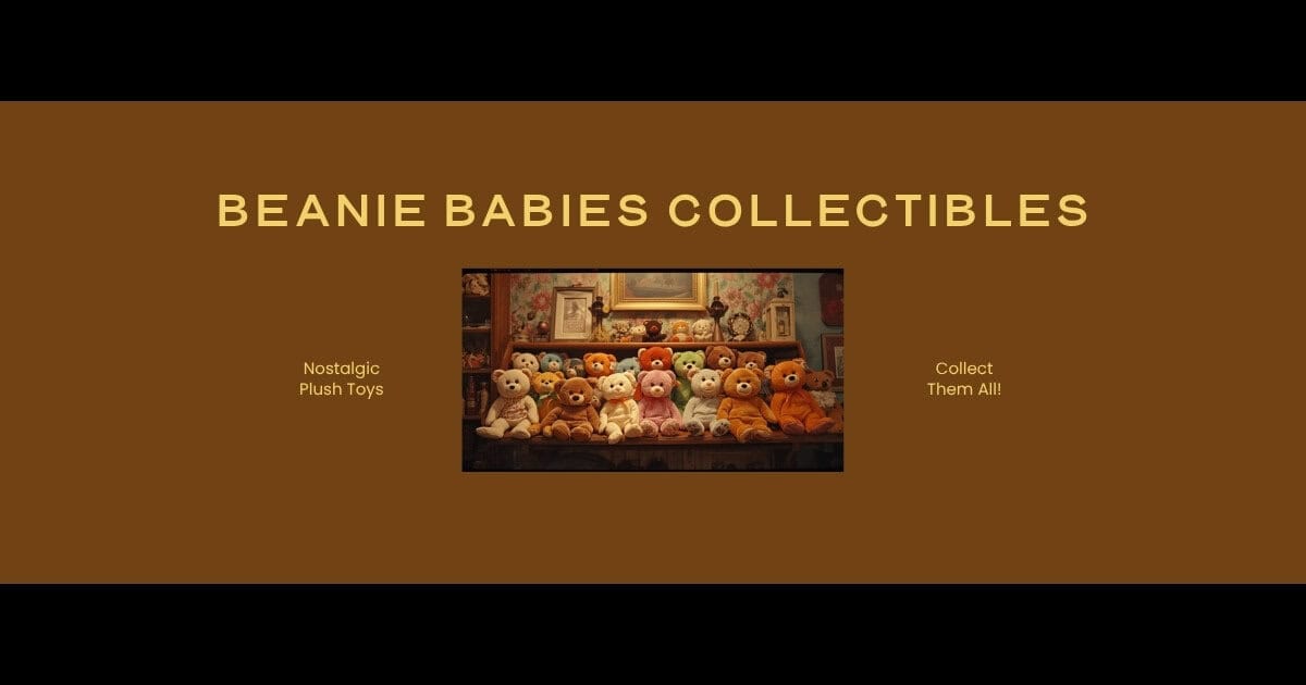 Beanie Babies collectibles displayed on a shelf nostalgic 1990s collectibles photo